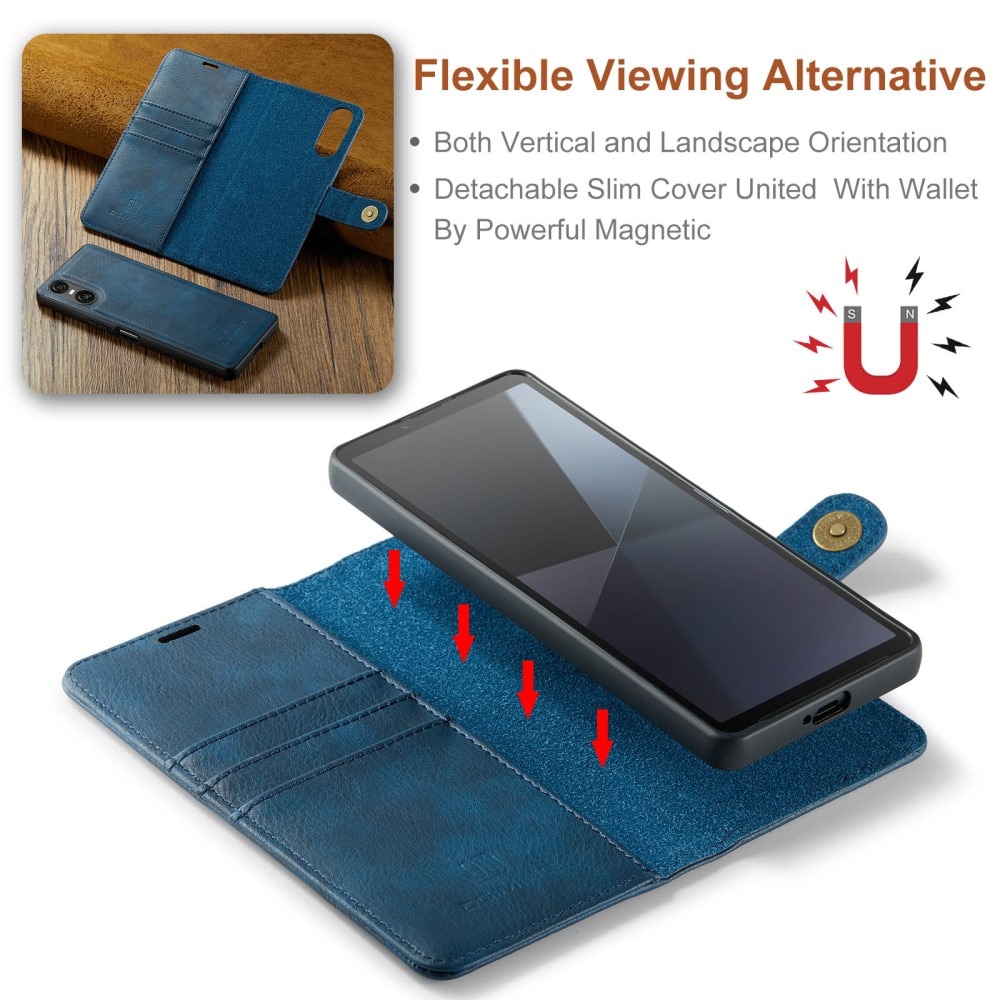 Étui portefeuille Magnet Wallet Sony Xperia 10 VI, Blue