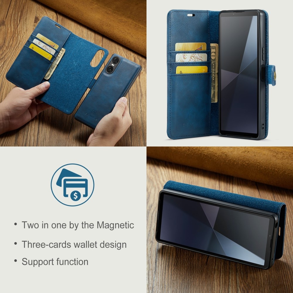 Étui portefeuille Magnet Wallet Sony Xperia 10 VI, Blue