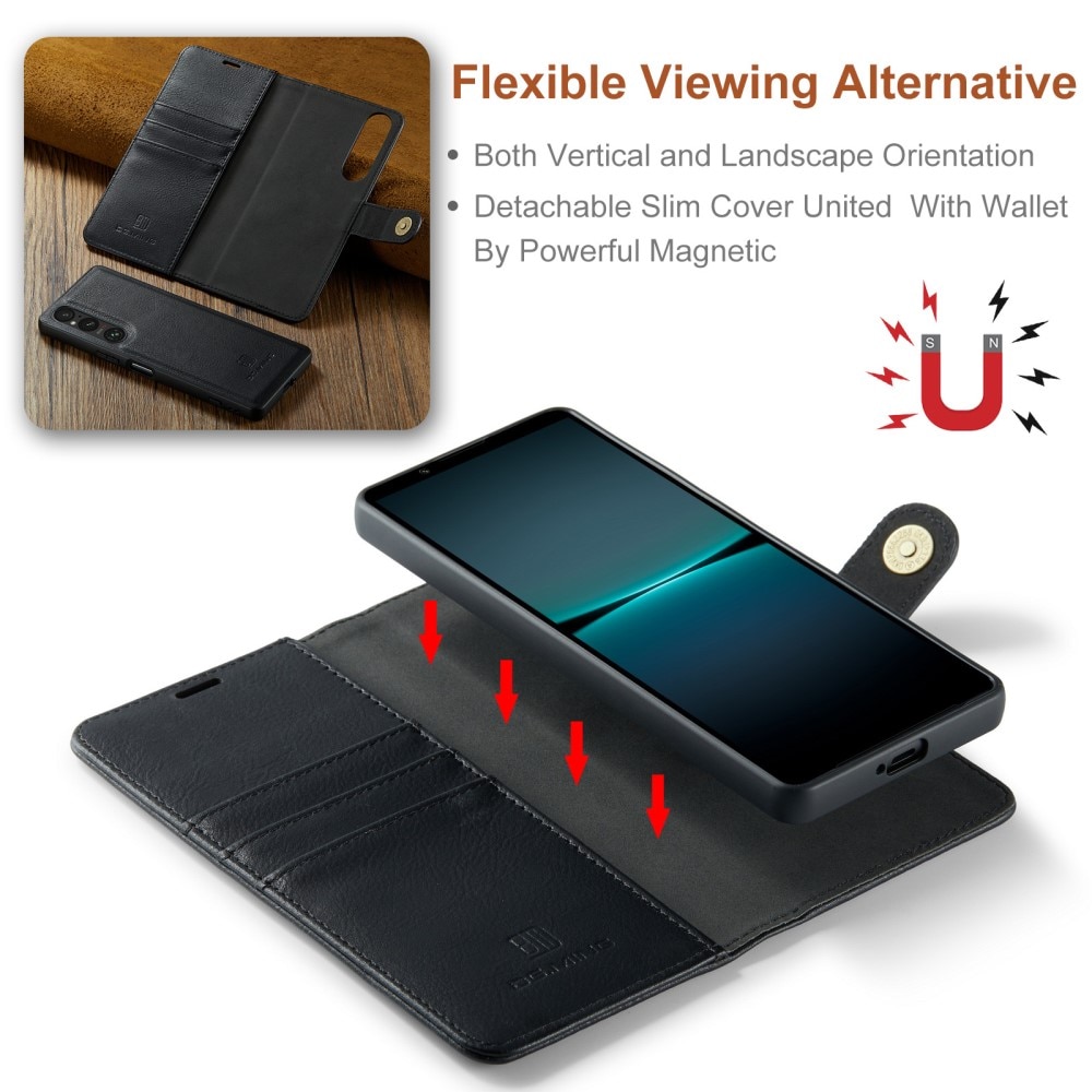 Étui portefeuille Magnet Wallet Sony Xperia 1 VI, Black