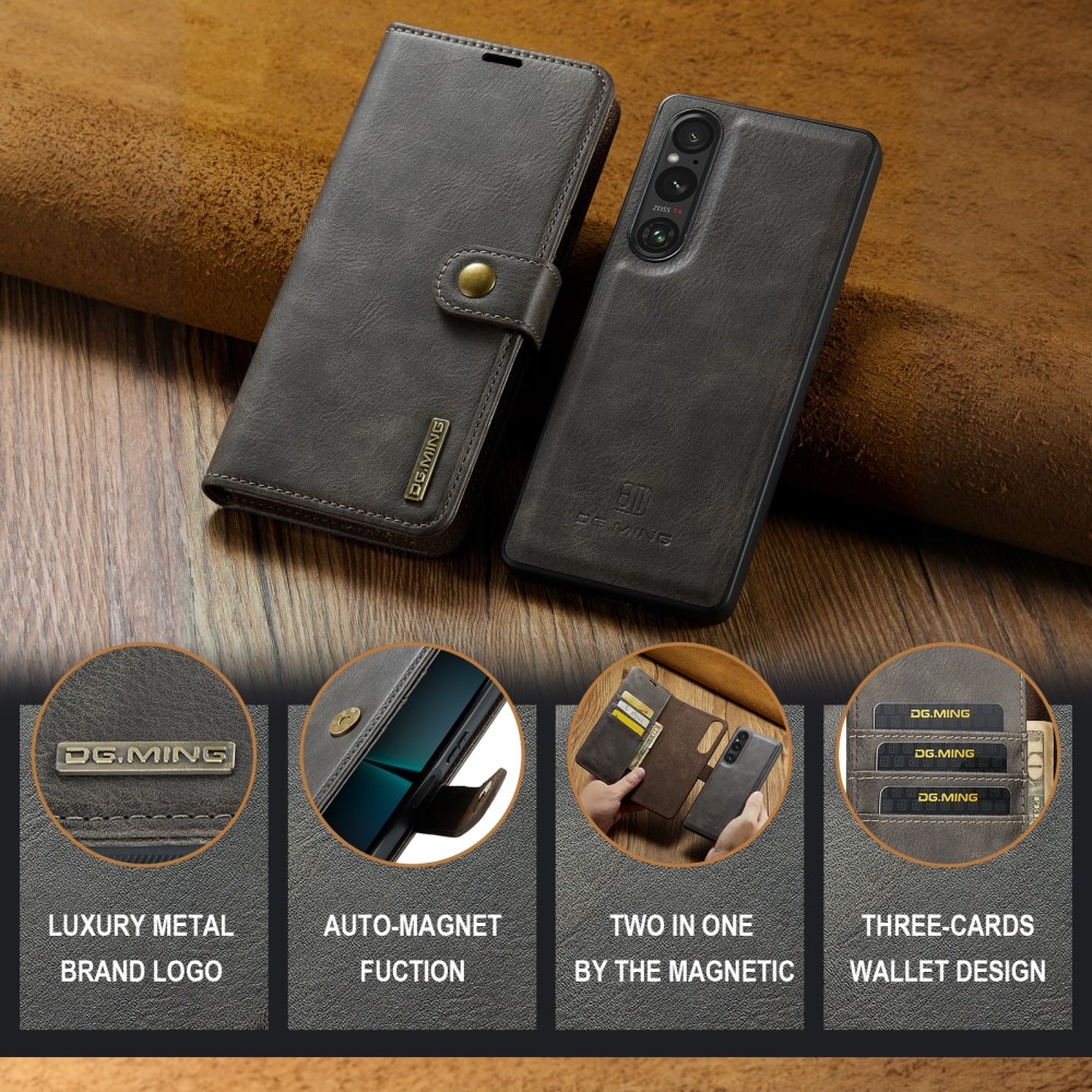 Étui portefeuille Magnet Wallet Sony Xperia 1 VI, Brown