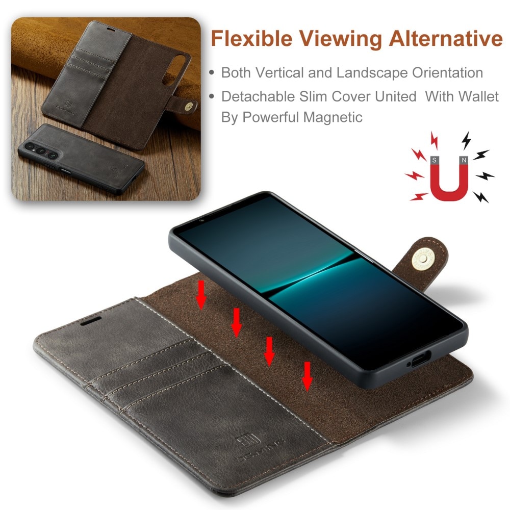 Étui portefeuille Magnet Wallet Sony Xperia 1 VI, Brown