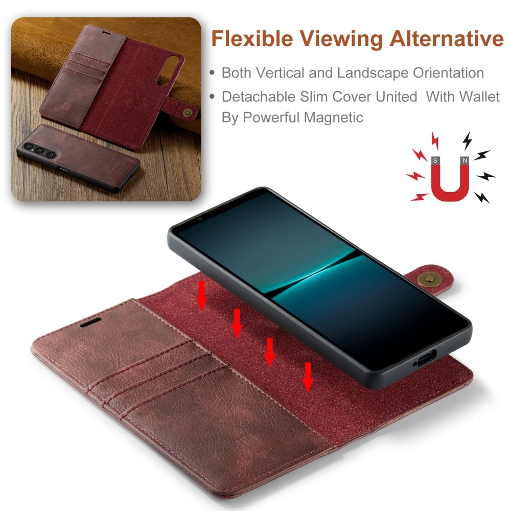 Étui portefeuille Magnet Wallet Sony Xperia 1 VI, Red