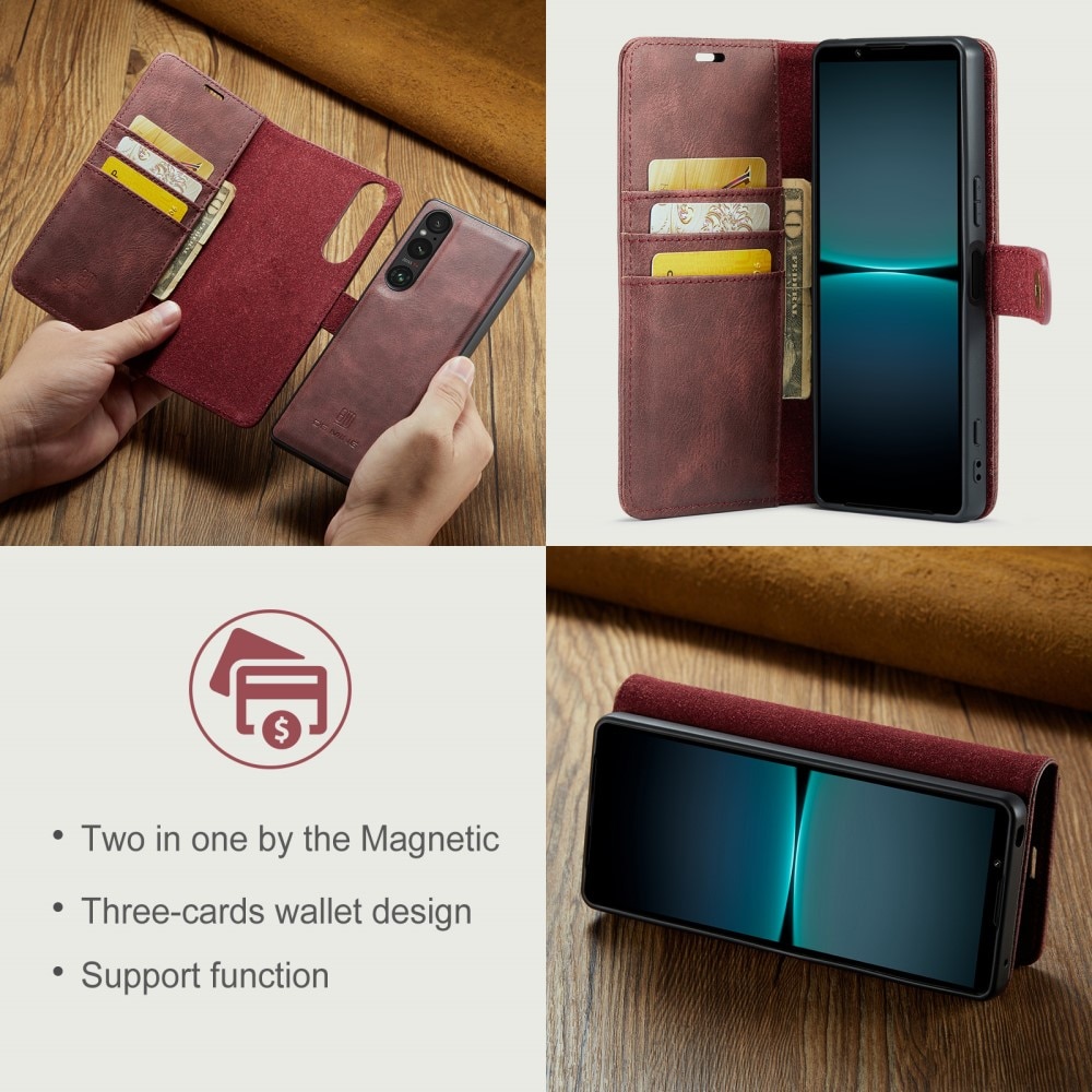 Étui portefeuille Magnet Wallet Sony Xperia 1 VI, Red