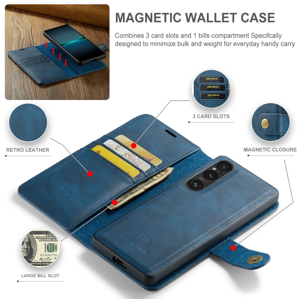 Étui portefeuille Magnet Wallet Sony Xperia 1 VI, Blue