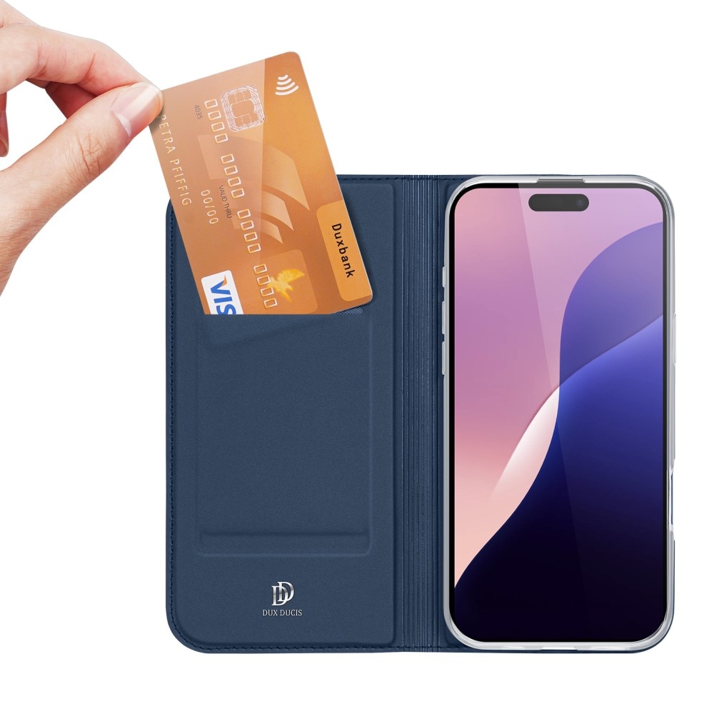 Étui portefeuille Skin Pro Series iPhone 16 Pro Max, Navy