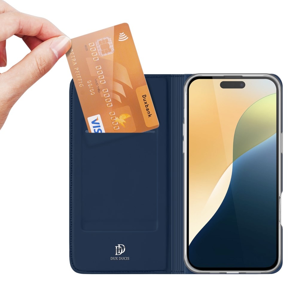 Étui portefeuille Skin Pro Series iPhone 16, Navy