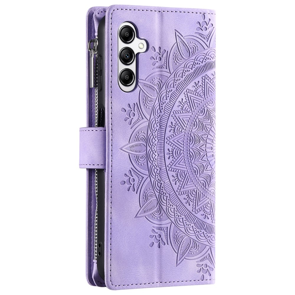 Étui portefeuille Mandala Samsung Galaxy S24 FE, violet