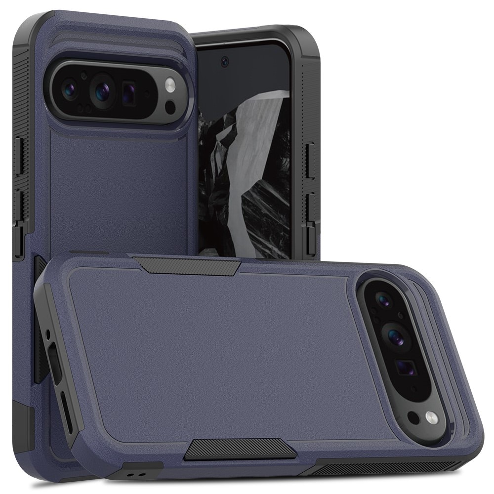 Coque hybride Off-road Google Pixel 9 Pro XL, bleu foncé