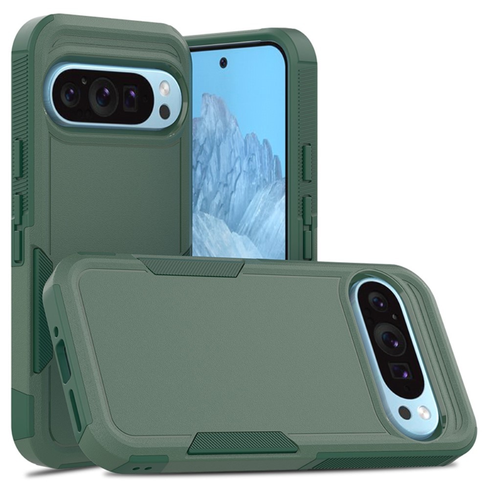 Coque hybride Off-road Google Pixel 9, vert