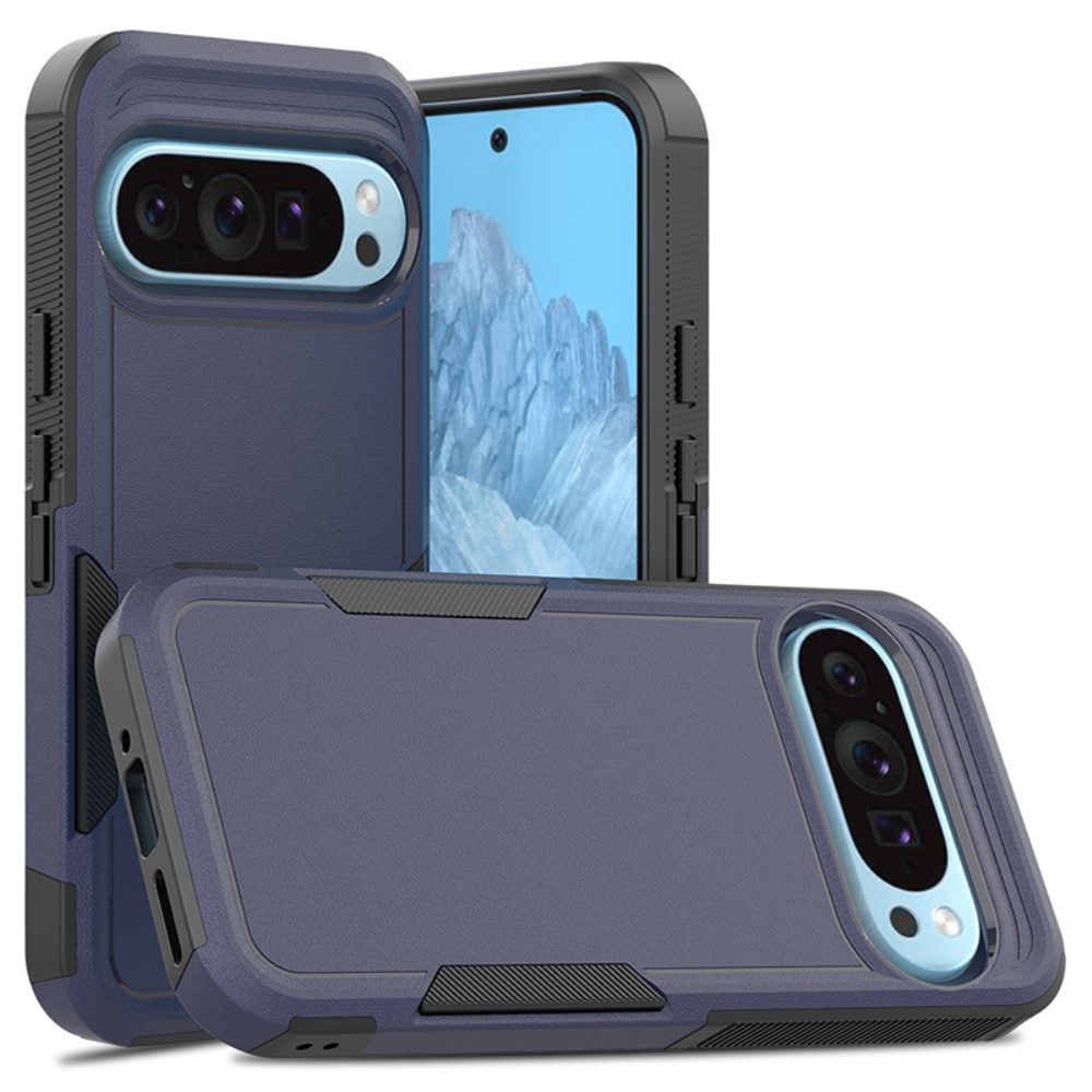 Coque hybride Off-road Google Pixel 9, bleu foncé