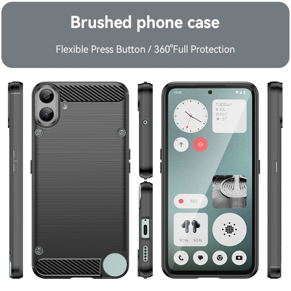 Coque TPU Brushed Nothing CMF Phone 1, Black