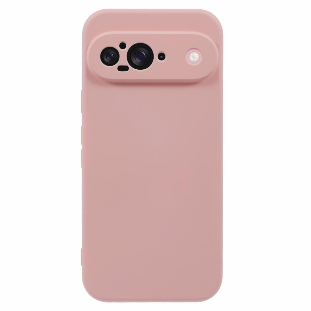 Coque TPU résistante aux chocs Google Pixel 9, Rose