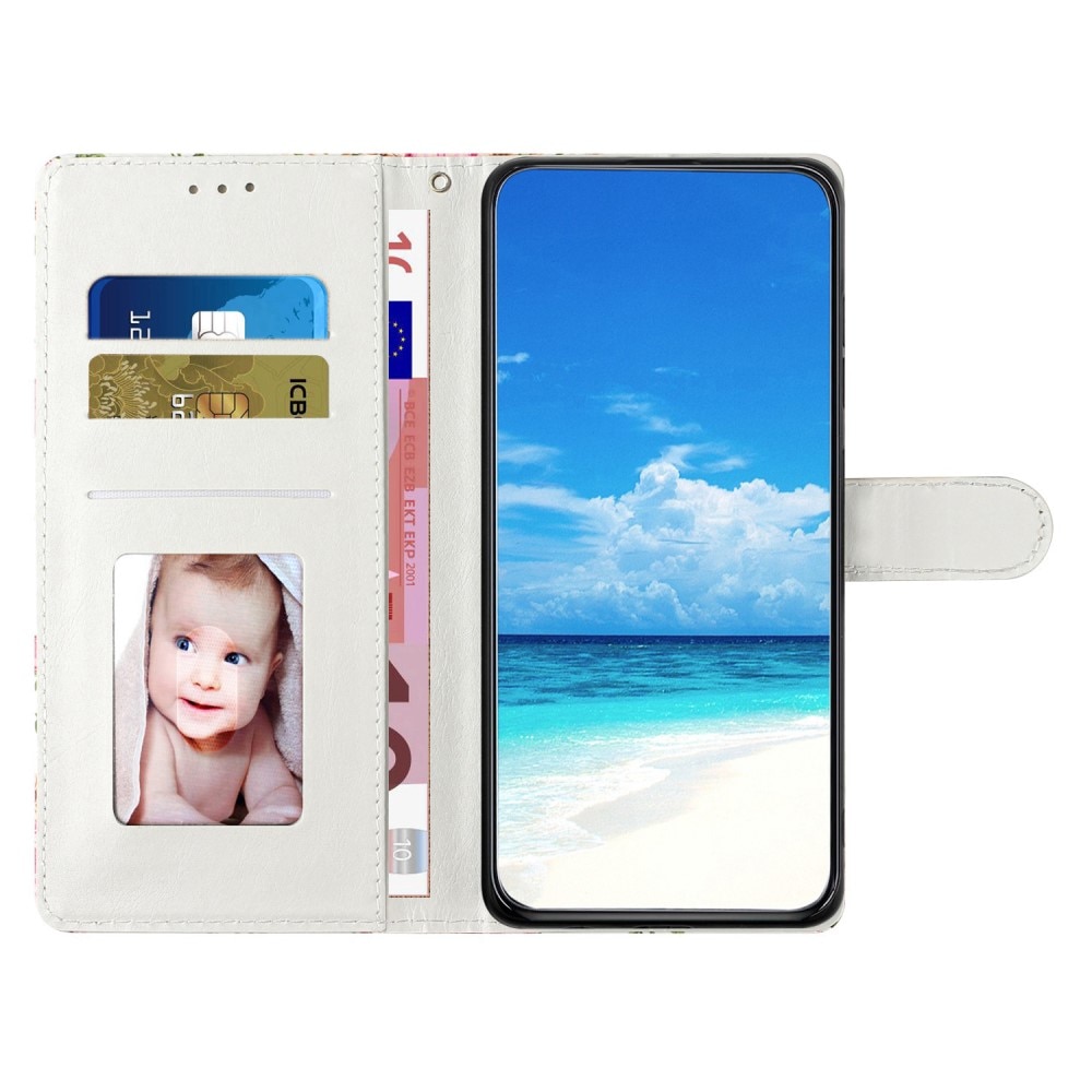 Coque portefeuille Google Pixel 9 Pro, papillons bleus