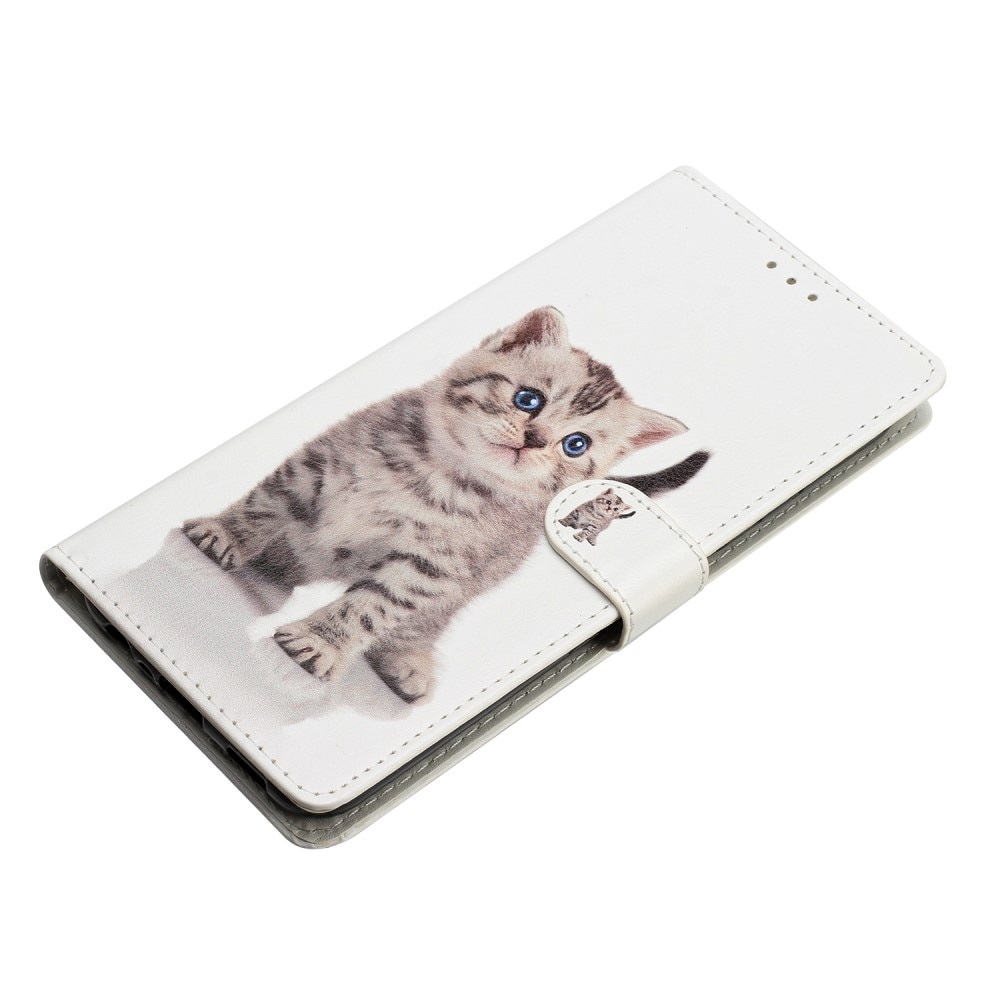 Coque portefeuille Google Pixel 9, chaton