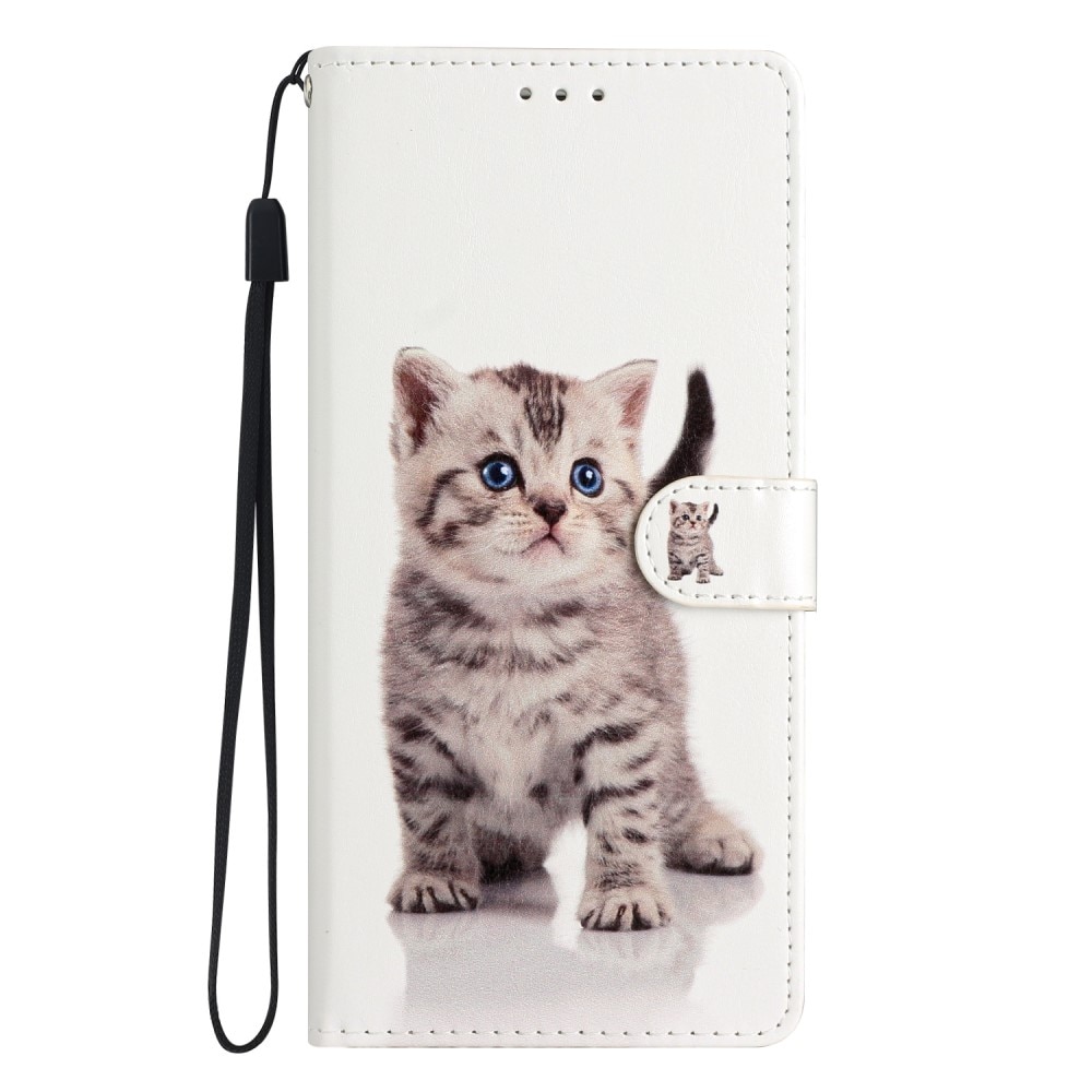 Coque portefeuille Google Pixel 9, chaton