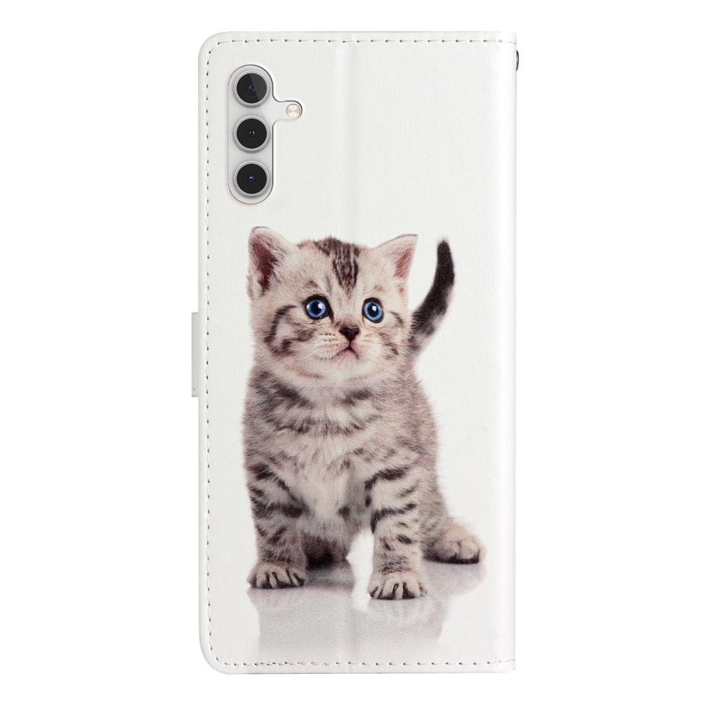 Coque portefeuille Samsung Galaxy A16, chaton