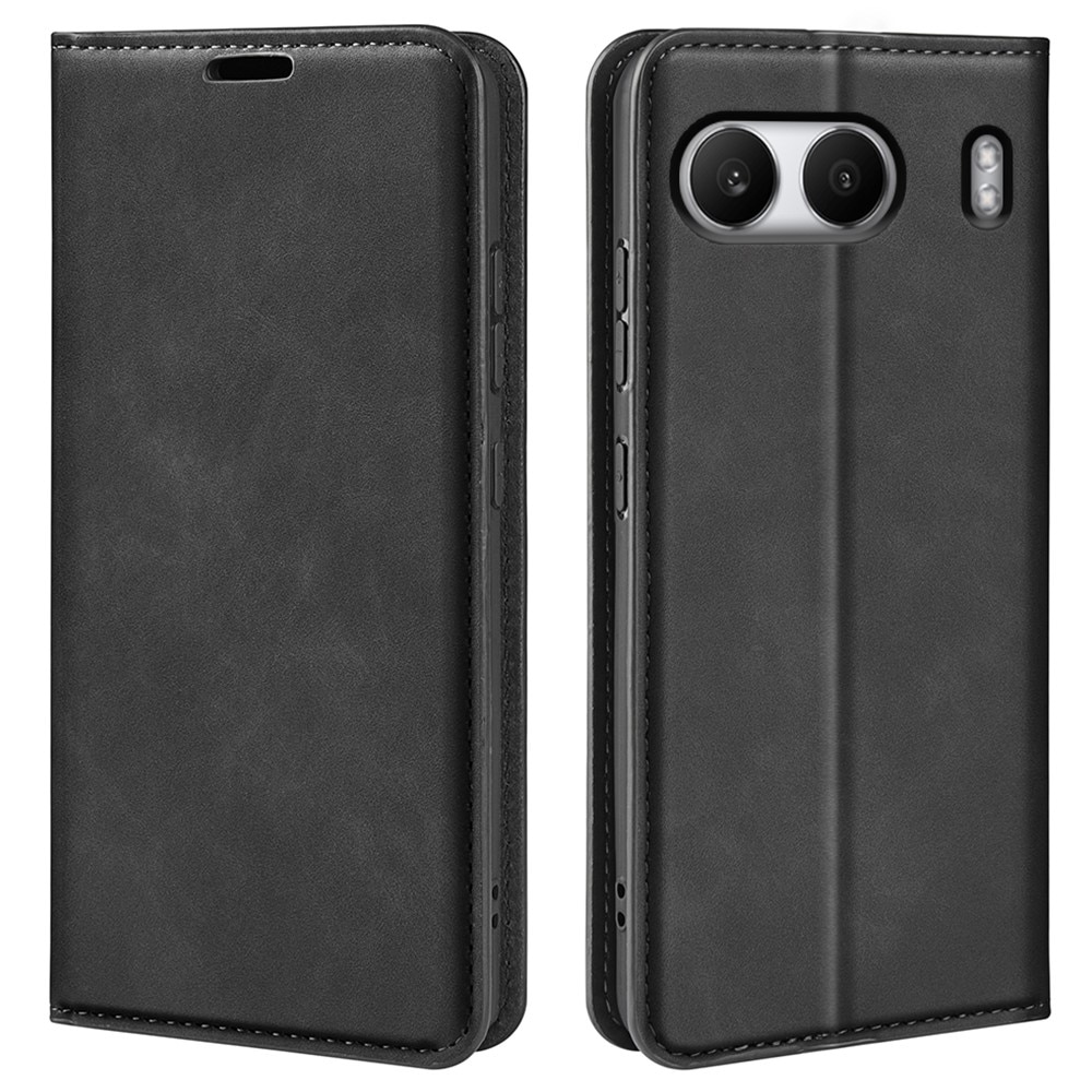 Coque portefeuille mince OnePlus Nord 4, noir