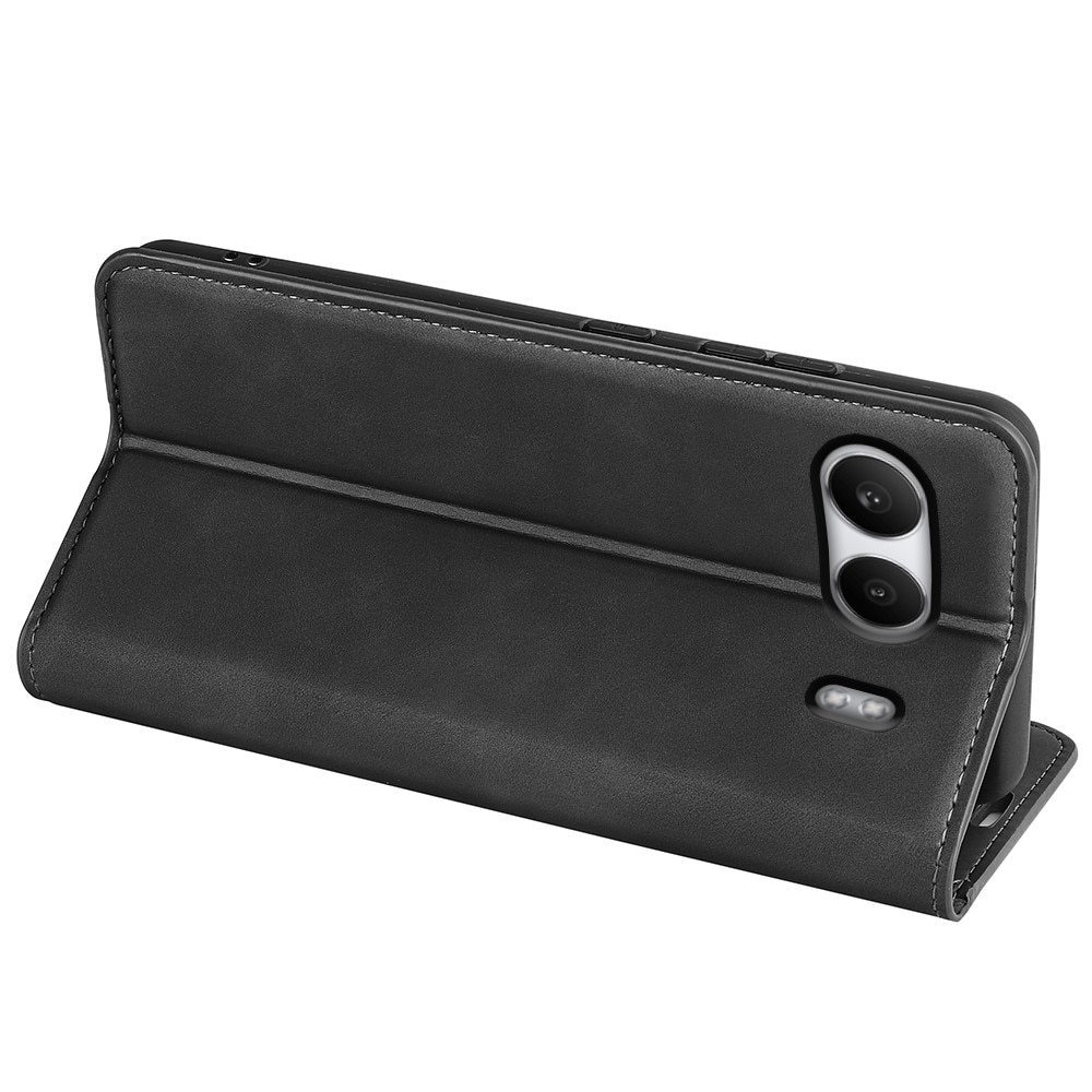 Coque portefeuille mince OnePlus Nord 4, noir