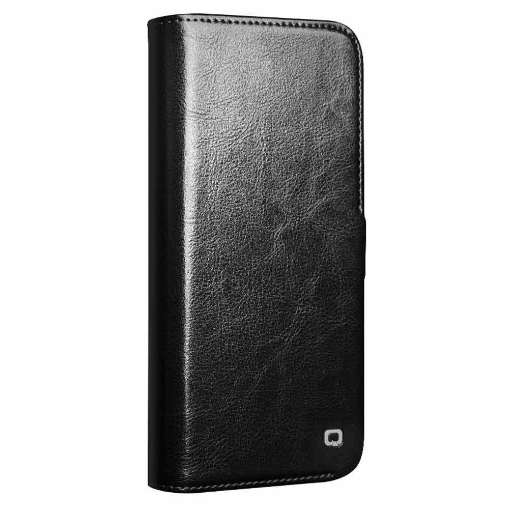 Leather Wallet Case iPhone 16 Pro, Black