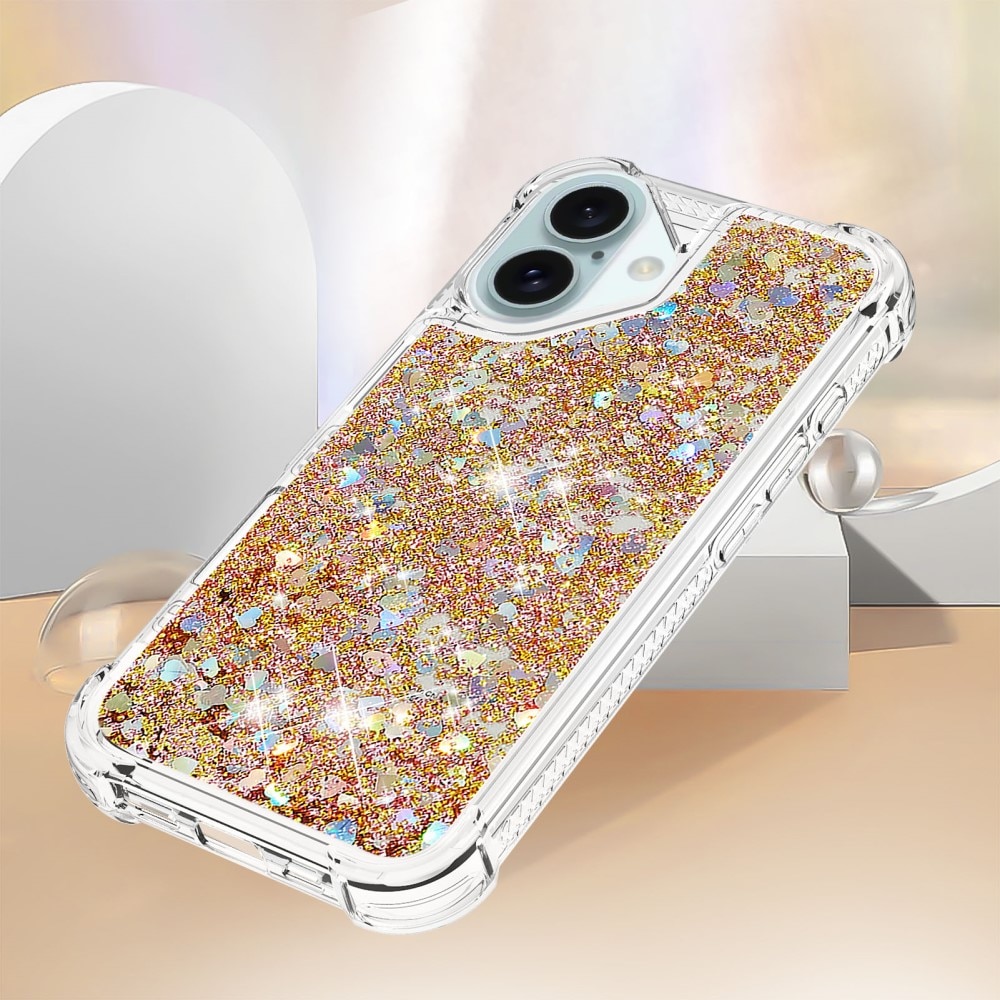 Coque Glitter Powder TPU iPhone 16, or