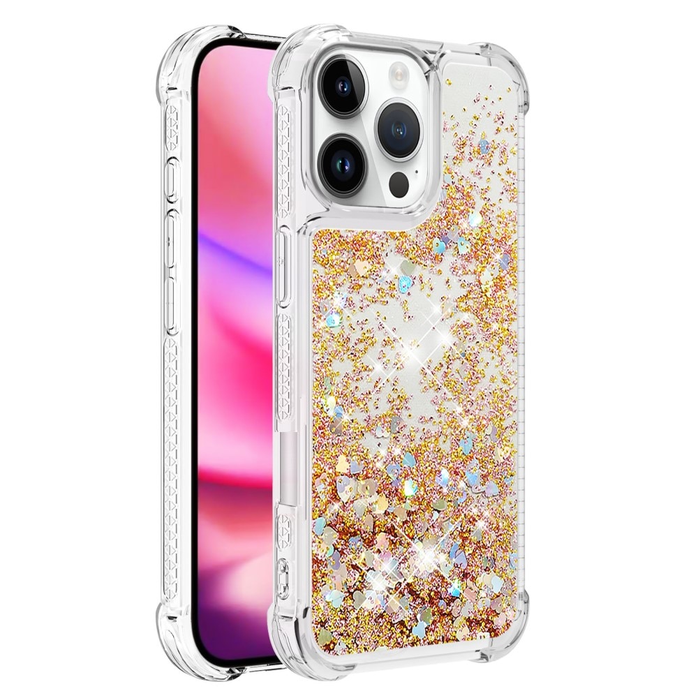 Coque Glitter Powder TPU iPhone 16 Pro, or