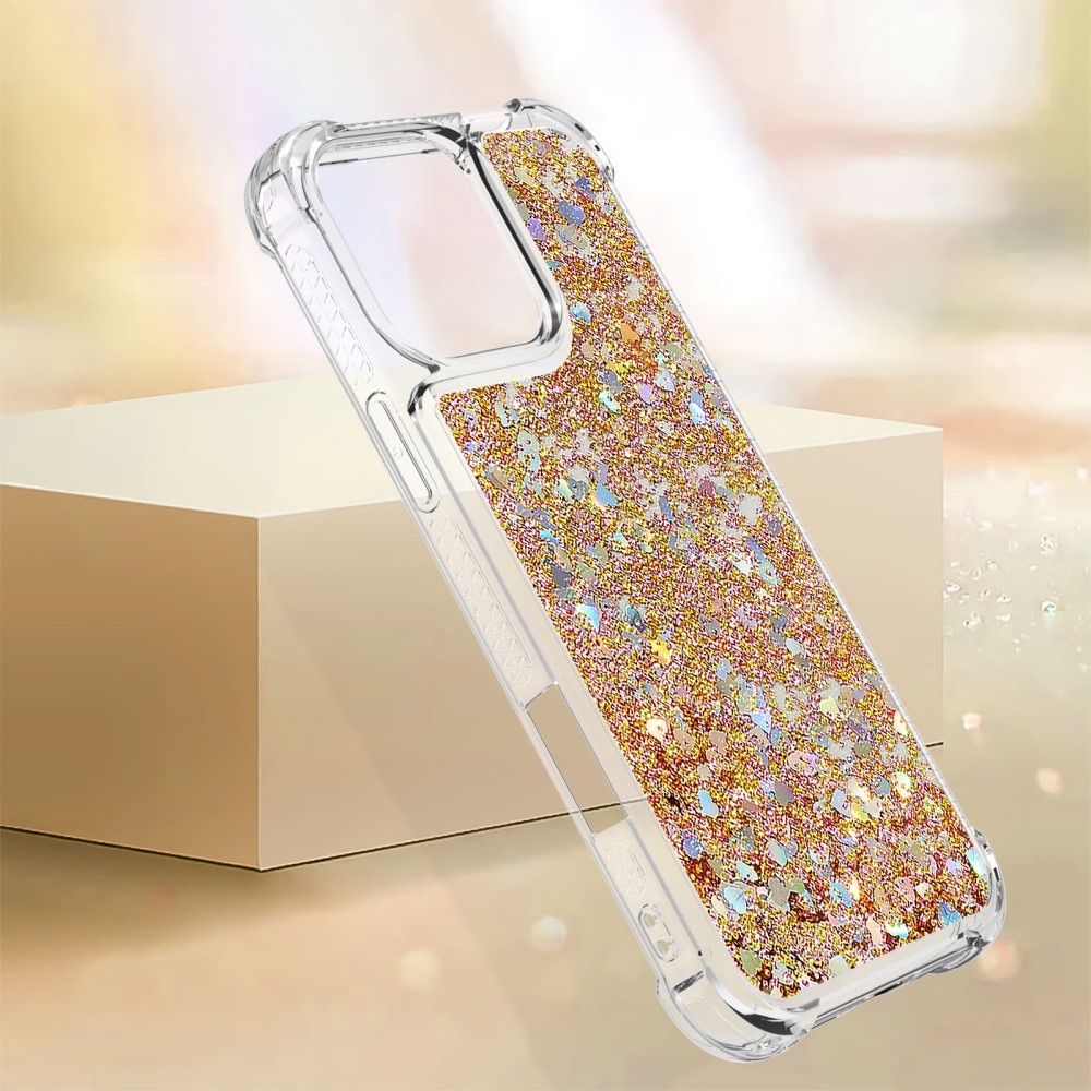 Coque Glitter Powder TPU iPhone 16 Pro, or