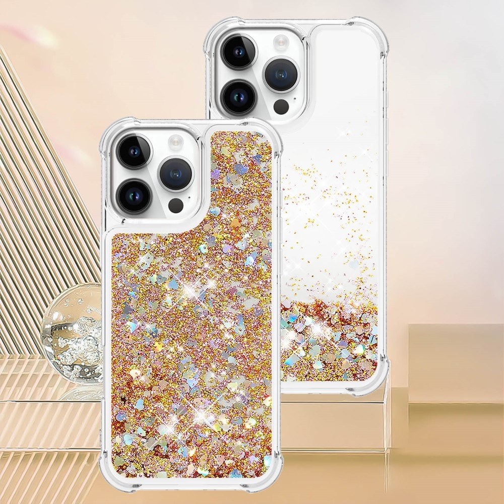 Coque Glitter Powder TPU iPhone 16 Pro, or