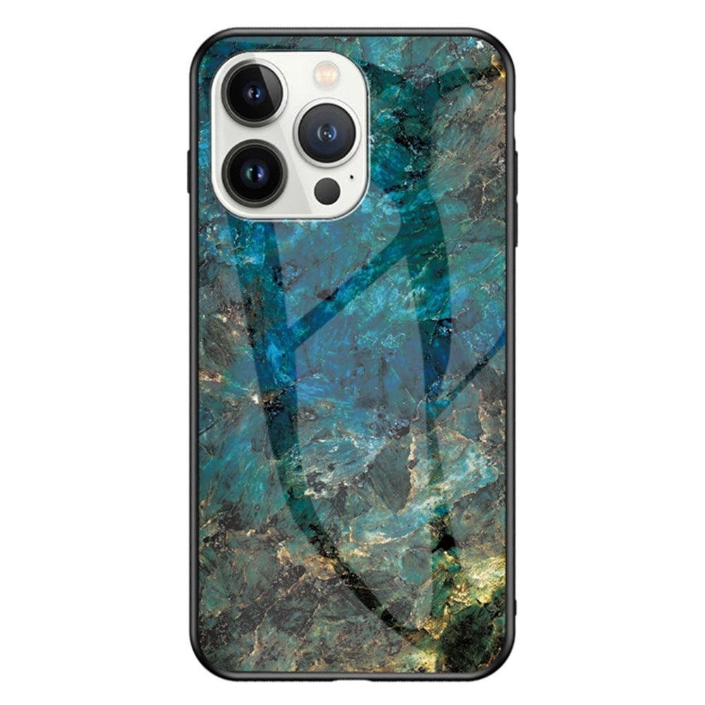 Coque en verre trempé iPhone 16 Pro, emerald