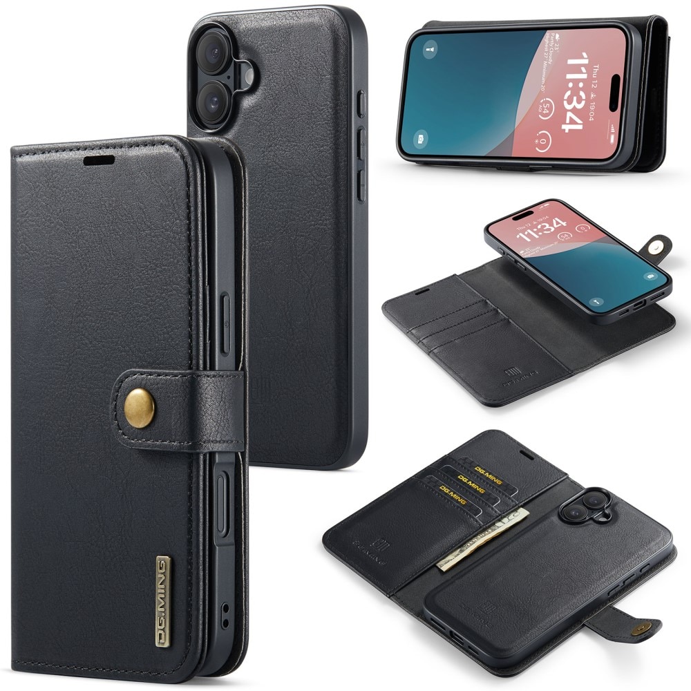 Étui portefeuille Magnet Wallet iPhone 16 Plus, Black