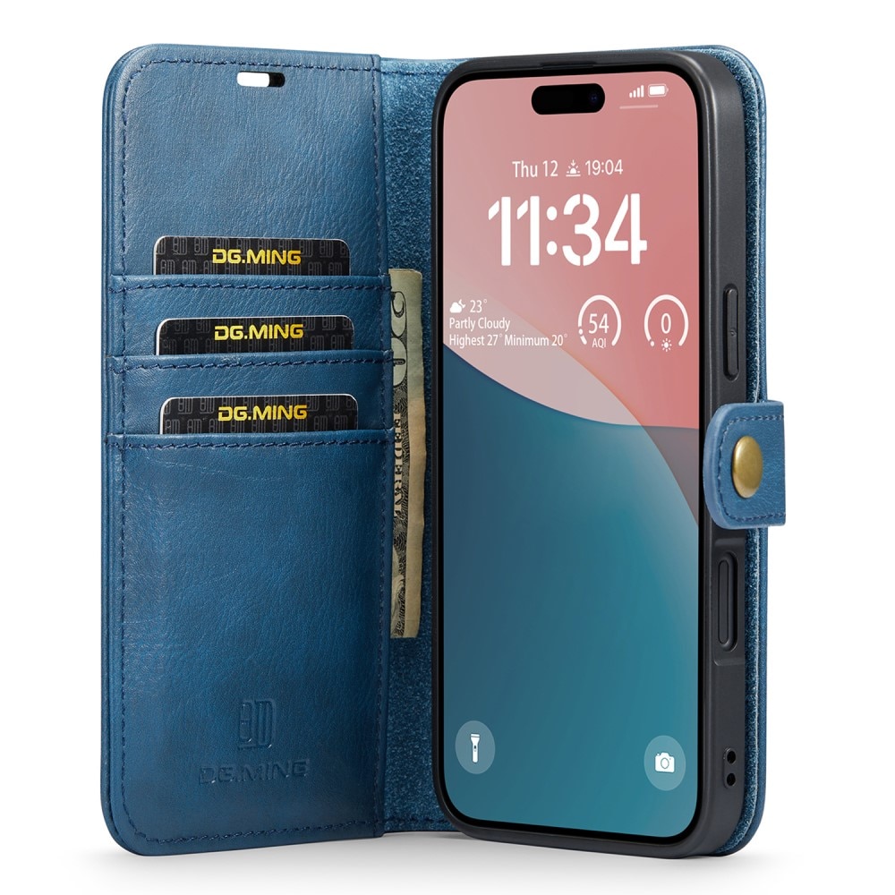 Étui portefeuille Magnet Wallet iPhone 16 Plus, Blue