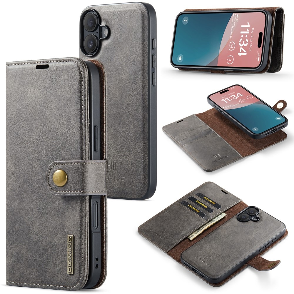 Étui portefeuille Magnet Wallet iPhone 16, Brown