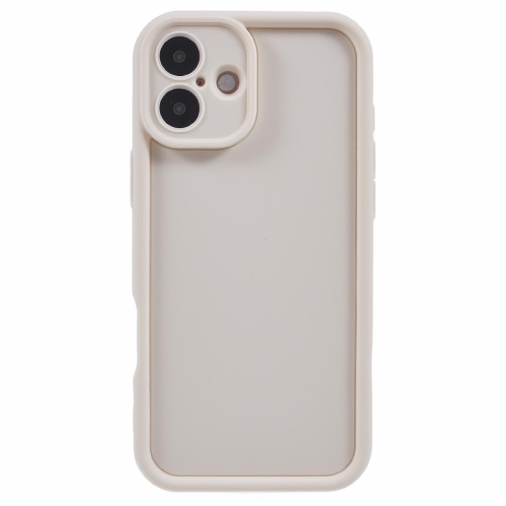 Coque TPU Edge iPhone 16, beige