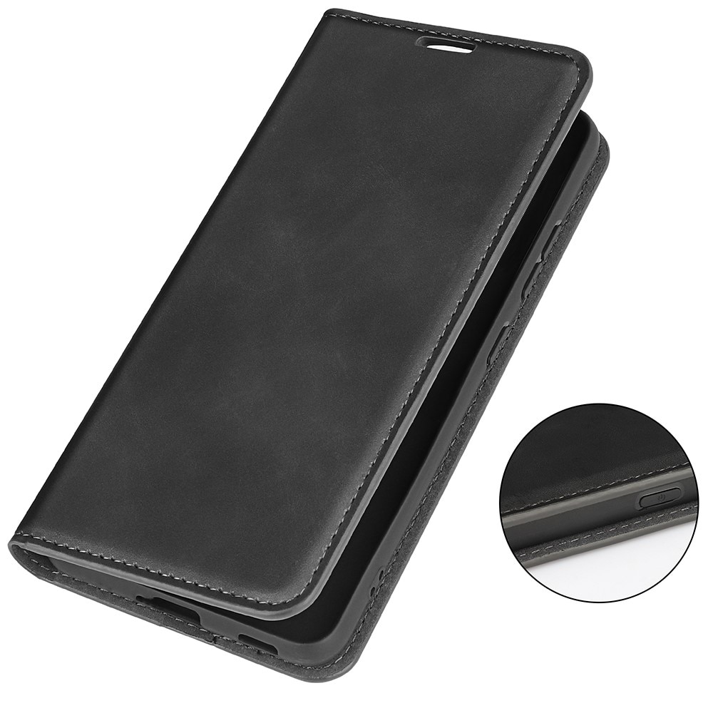 Coque portefeuille mince Xiaomi 14T, noir