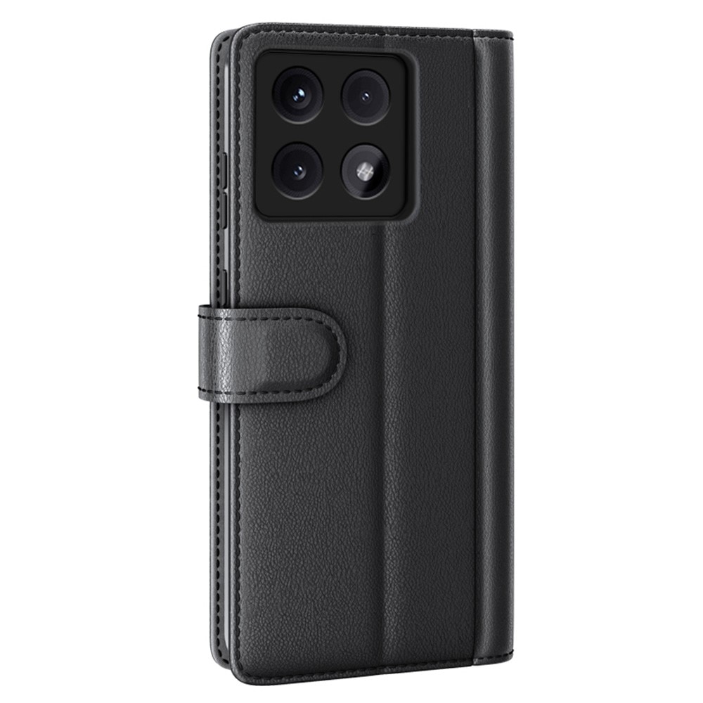 Étui en cuir veritable Xiaomi 14T, noir