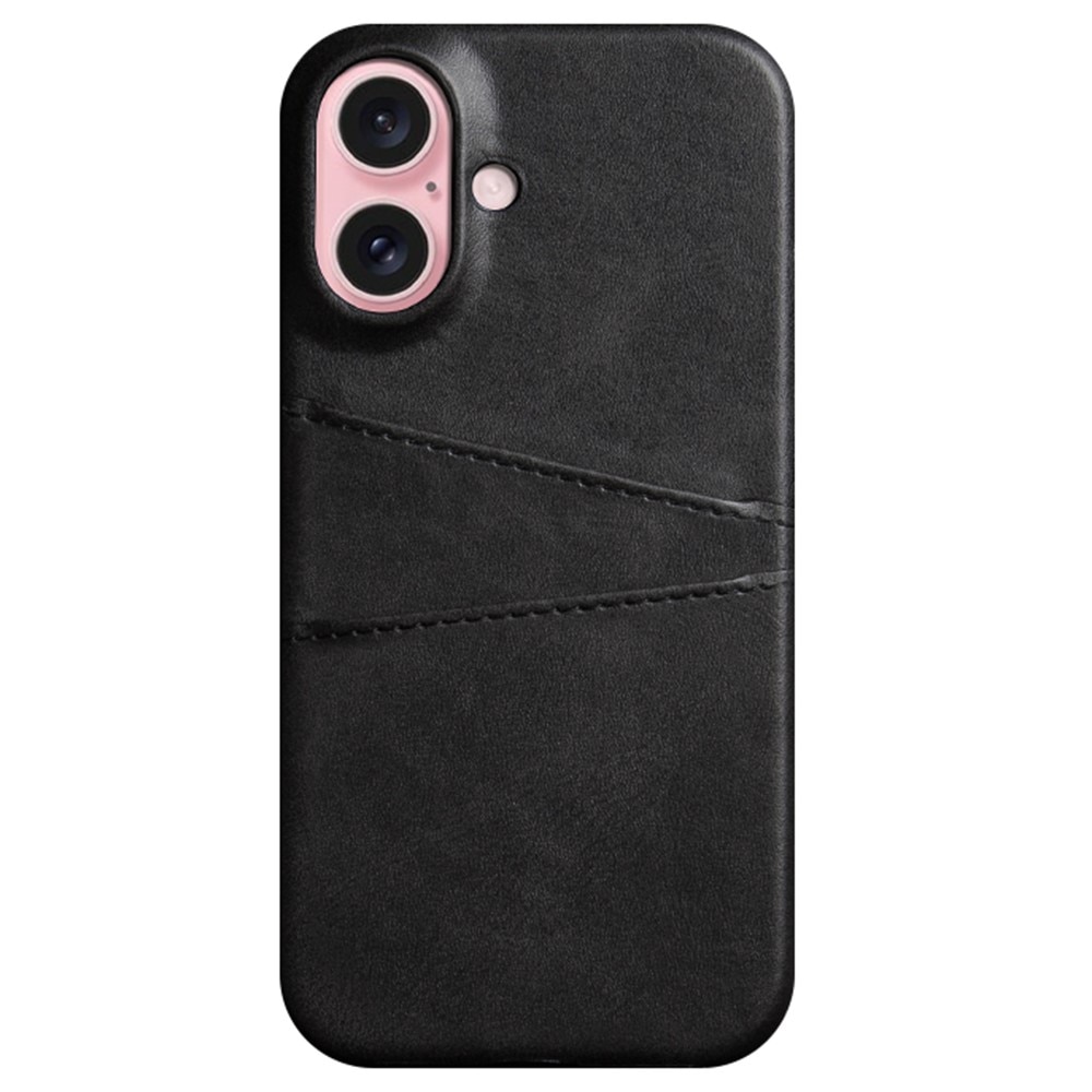 Coque Card Slots iPhone 16, Noir