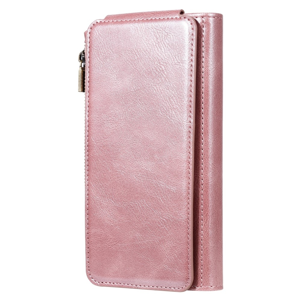 Magnet Leather Multi Wallet iPhone 16, rose