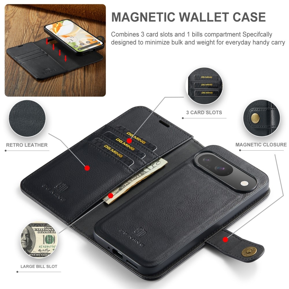 Étui portefeuille Magnet Wallet Google Pixel 9, Black