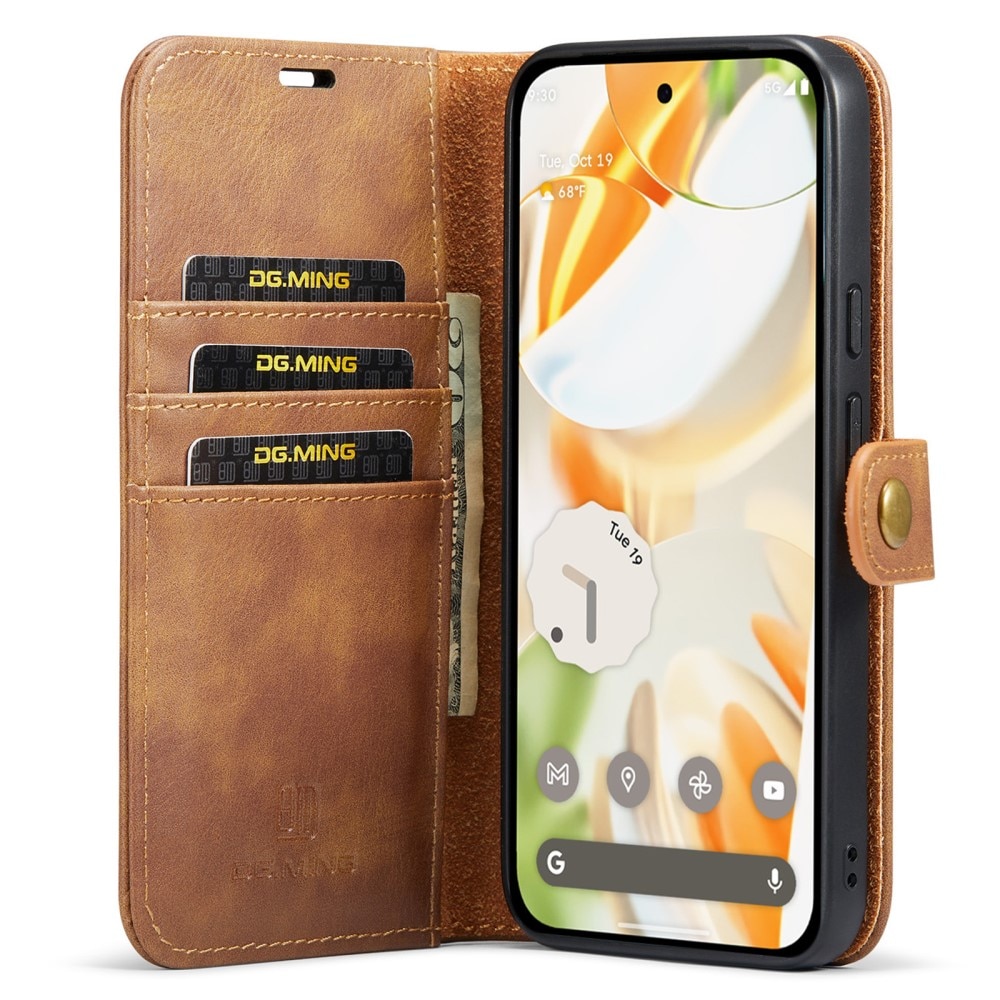 Étui portefeuille Magnet Wallet Google Pixel 9 Pro, Cognac