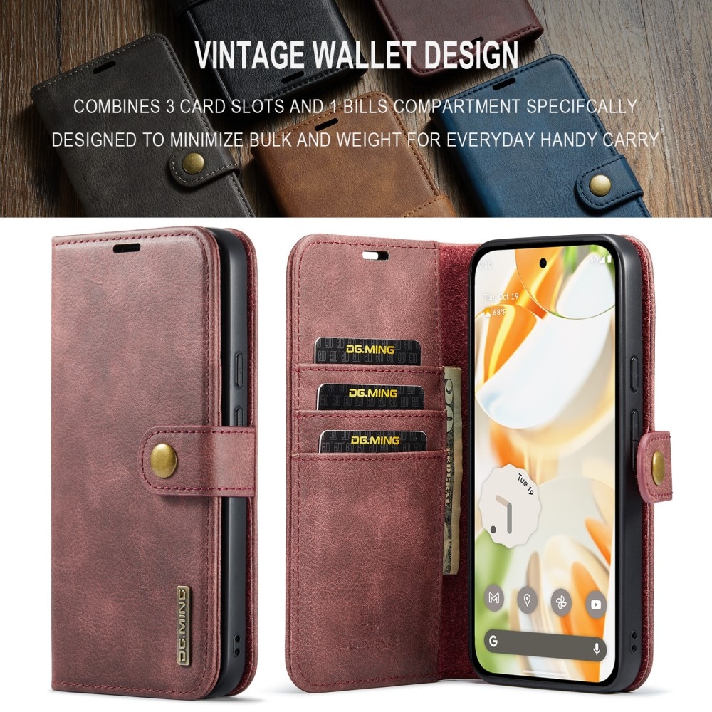 Étui portefeuille Magnet Wallet Google Pixel 9, Red