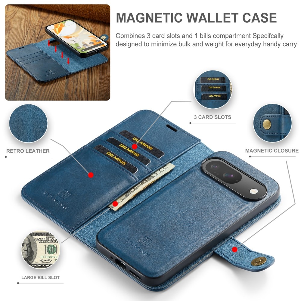 Étui portefeuille Magnet Wallet Google Pixel 9, Blue