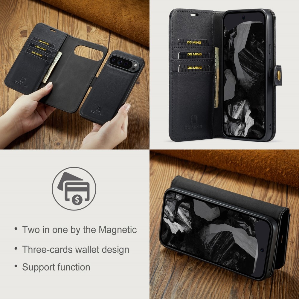 Étui portefeuille Magnet Wallet Google Pixel 9 Pro XL, Black