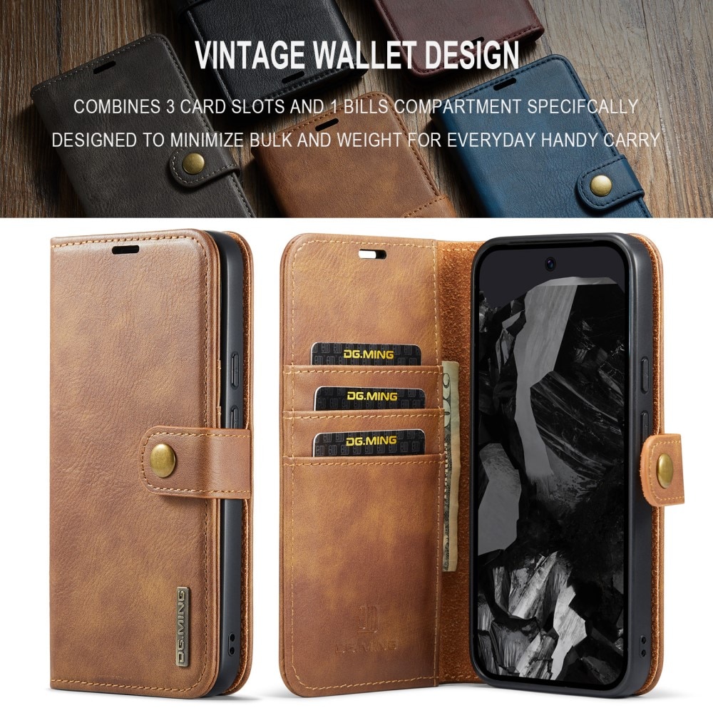 Étui portefeuille Magnet Wallet Google Pixel 9 Pro XL, Cognac