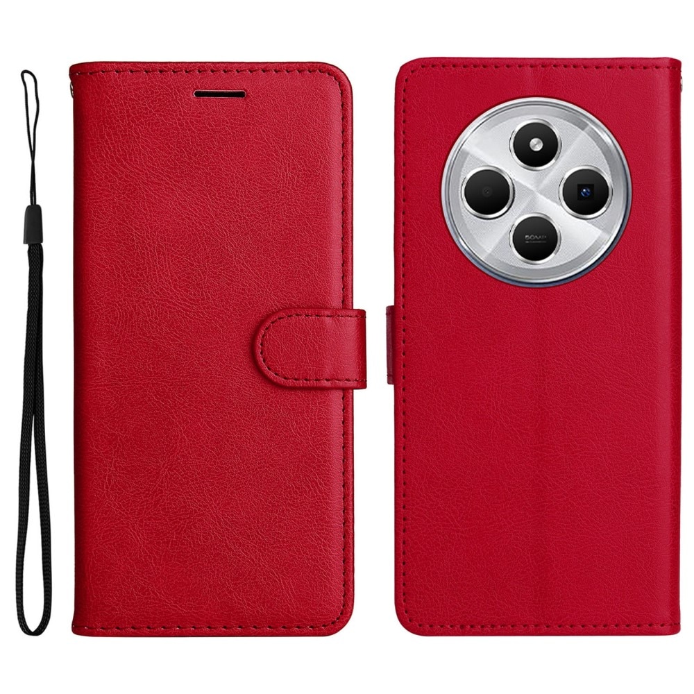 Étui portefeuille Xiaomi Redmi 14C, rouge