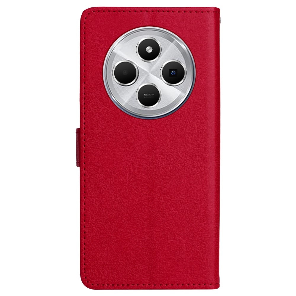 Étui portefeuille Xiaomi Redmi 14C, rouge