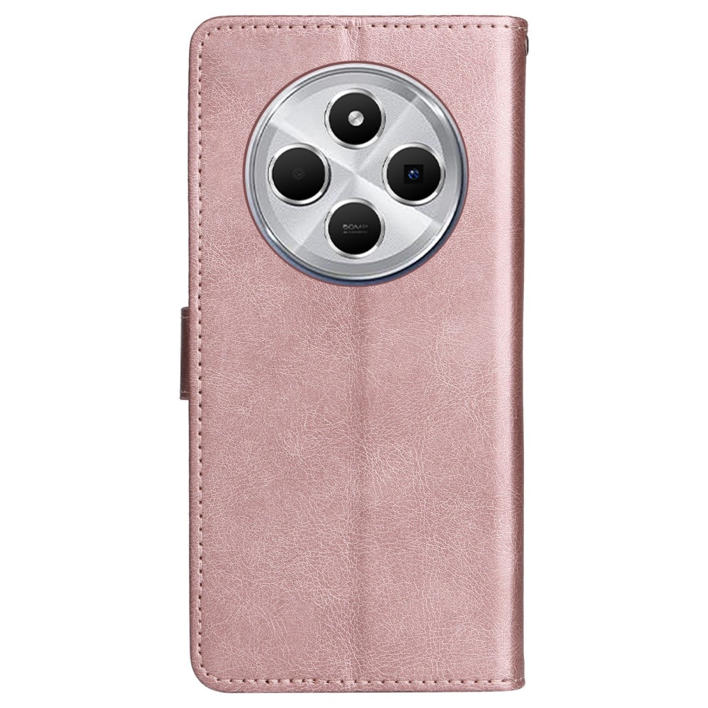 Étui portefeuille Xiaomi Redmi 14C, rose