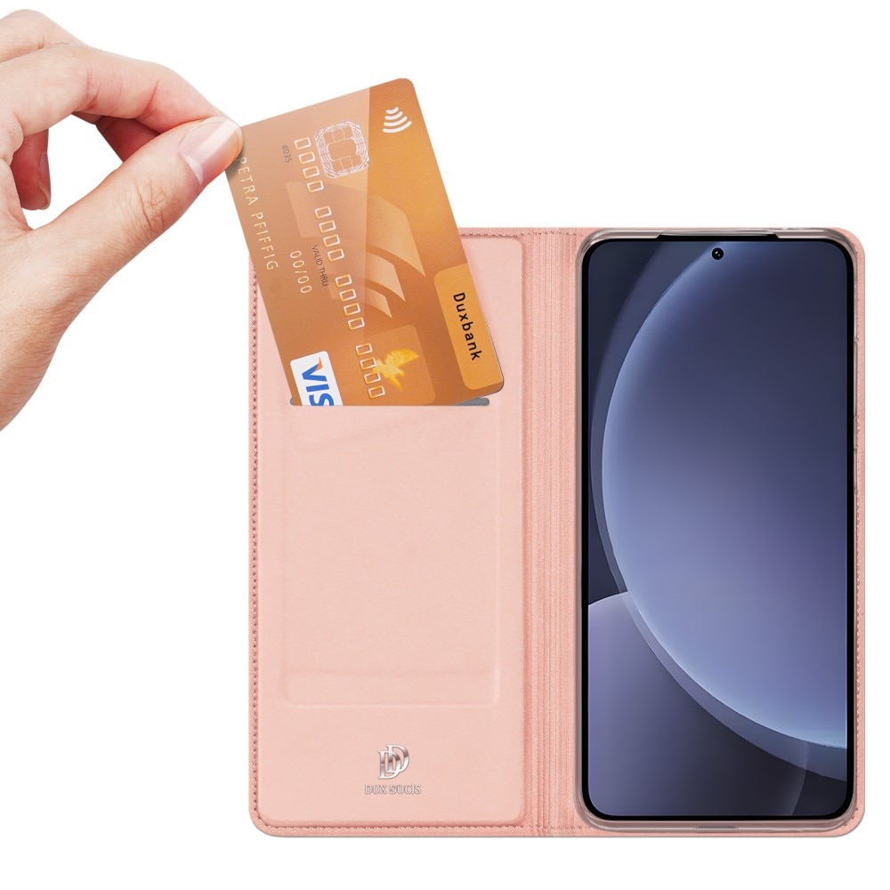 Étui portefeuille Skin Pro Series Samsung Galaxy S25 Plus, Rose Gold