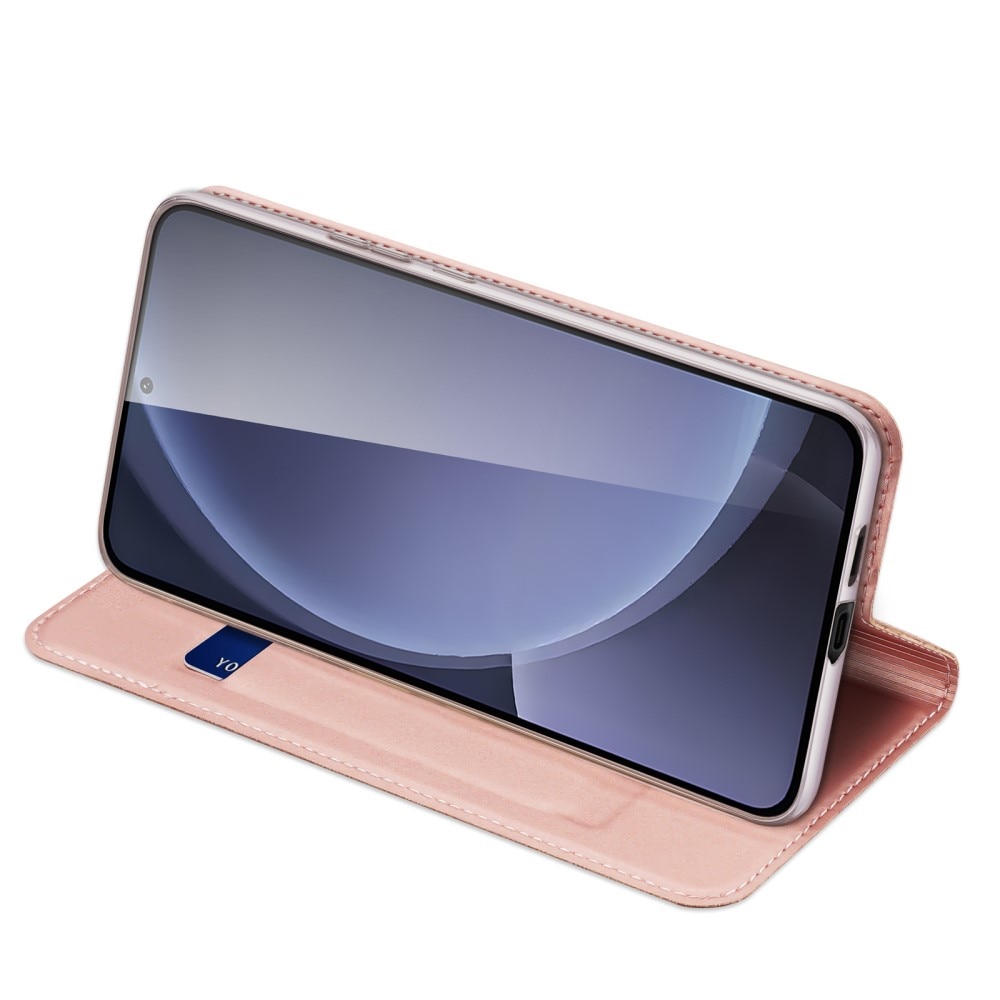 Étui portefeuille Skin Pro Series Samsung Galaxy S25 Plus, Rose Gold