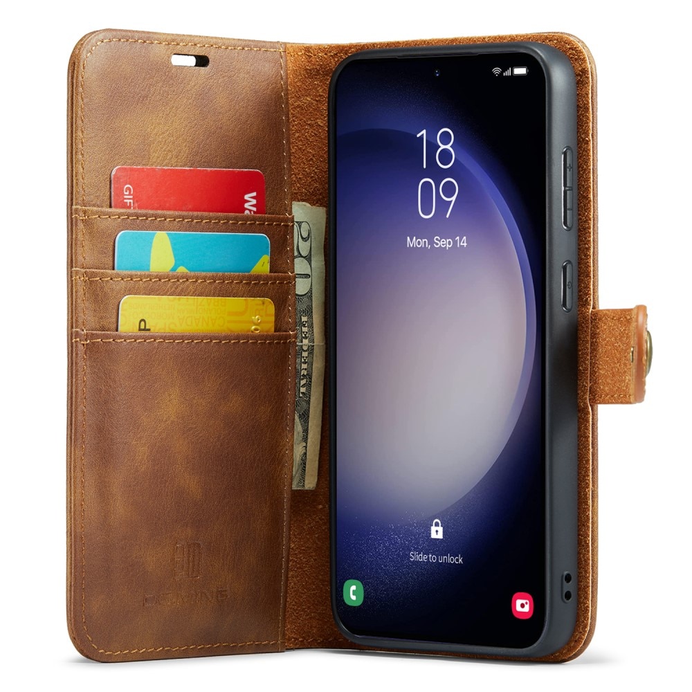 Étui portefeuille Magnet Wallet Samsung Galaxy A16, Cognac