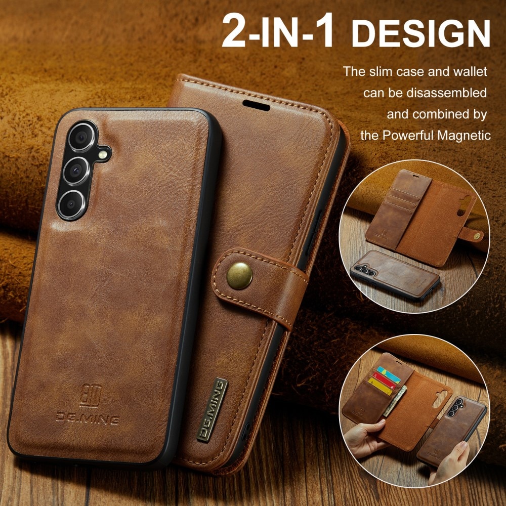 Étui portefeuille Magnet Wallet Samsung Galaxy A16, Cognac