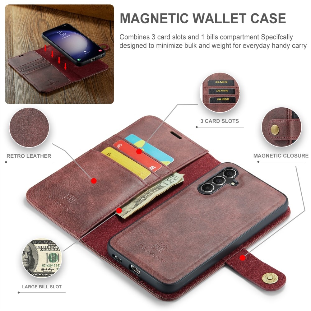 Étui portefeuille Magnet Wallet Samsung Galaxy A16, Red